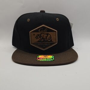 Cali Republic Black and Brown Snapback Hat